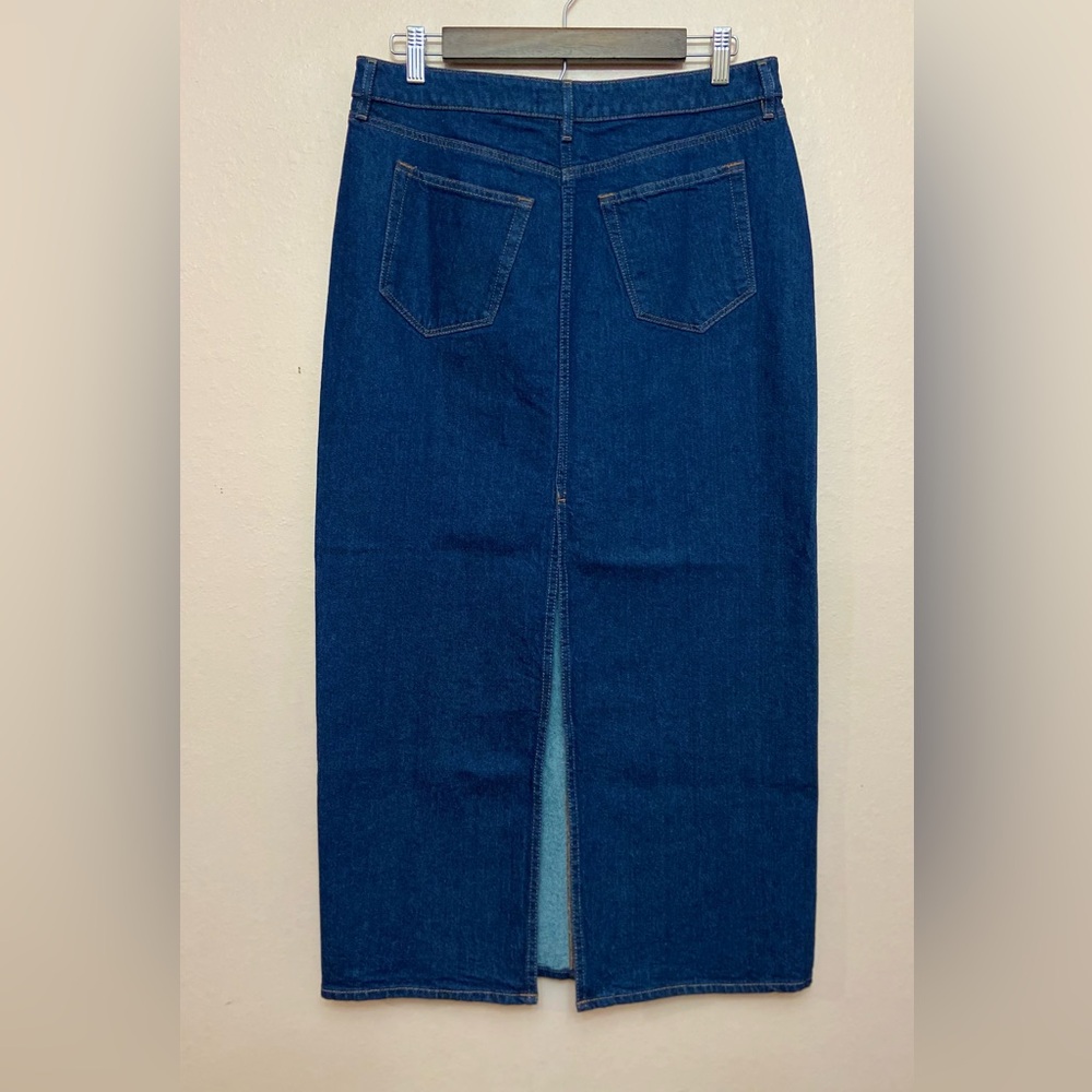 LOFT Petite Denim Maxi Skirt - Picture 5 of 5